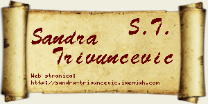 Sandra Trivunčević vizit kartica